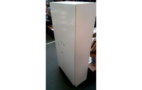 BUFFET DE CUISINE VINTAGE BLANCHE FORMICA 3 PORTES 1 TIROIR