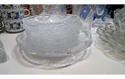 JUEGO DE POSTRE CRISTAL