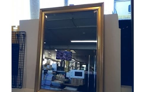 MIROIR RECTANGULAIRE DORE