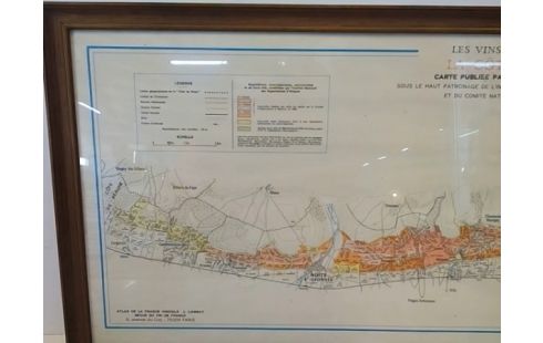 CADRE CARTE DES VINS COTE DE NUITS