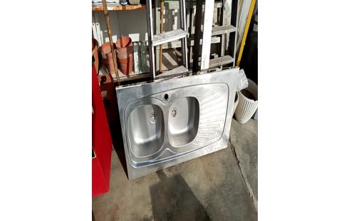 EVIER INOX DOUBLE BAC