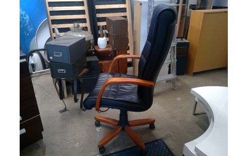 BUREAUSTOEL HOUTWERK VINTAGE MP