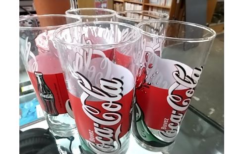 VERRES Coca lot de 5