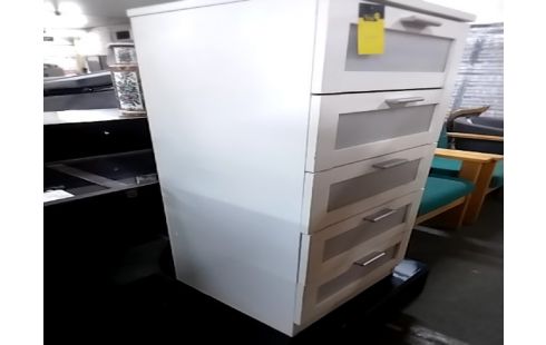 COMMODE Haute blanche Melaminė