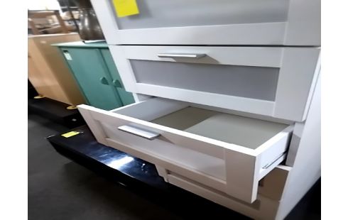 COMMODE Haute blanche Melaminė