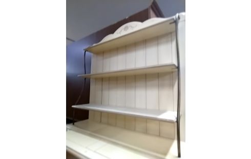 BAHUT BAS 2 p 2 t avec étagère style boulangere