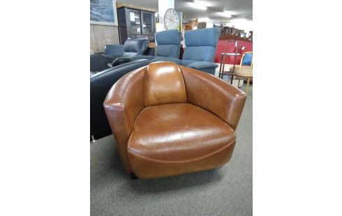 FAUTEUIL MARRON SKAI