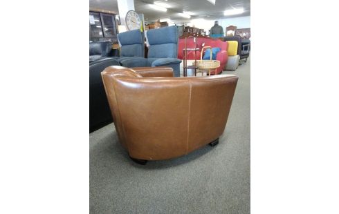 FAUTEUIL MARRON SKAI