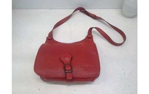 HANDTAS ROOD LEDER JCM, NIEUWSTAAT