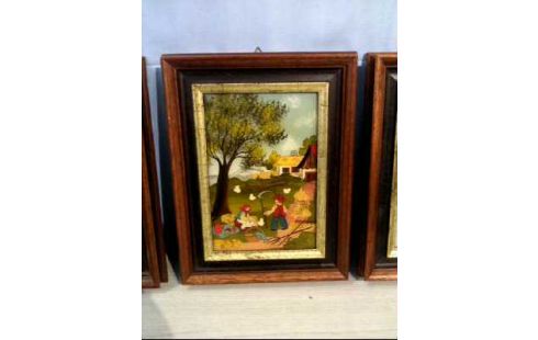 HINTERGLASBILDER 4-TLG. JAHRESZEITEN