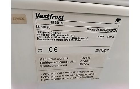 CONGELATEUR COFFRE 284 L VESTFROST