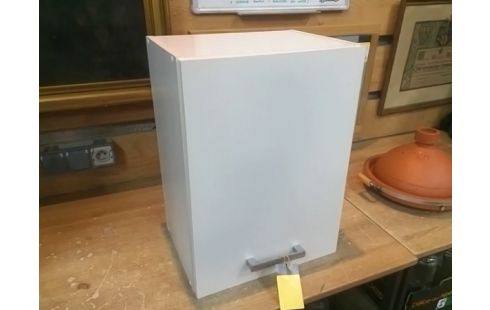 MEUBLE HAUT 1 PORTE BLANC