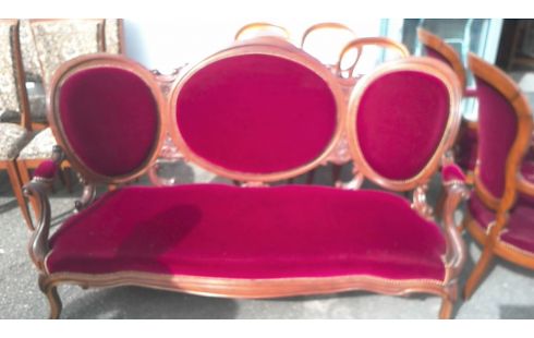 CANAPE MEDAILLON  LOUIS  PHILIPPE