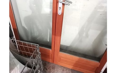 PORTE FENETRE BOIS 1 CLE