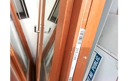 PORTE FENETRE BOIS  N3  CLE