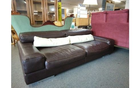 CANAPE ROCHE ET BOBOIS CUIR 3 PLACES