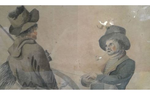 AQUARELLE DEBUT XIX  EME