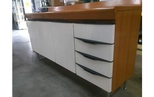 BAHUT BAS CUISINE 3 PORTE 4 TIROIRS