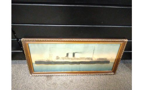 CHROMO PAQUEBOT MARECHAL LYAUTEY