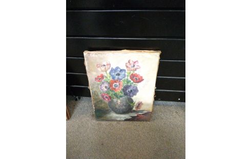 HUILE SUR TOILE BOUQUET J BLOT 1943