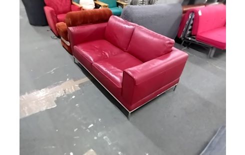 CANAPE D'ANGLE 2 places rouge
