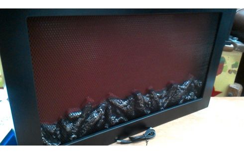 CHIMENEA ELÉCTRICA NEGRO LA UNIDAD