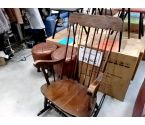 ROCKING CHAIR BOIS FONCÉ