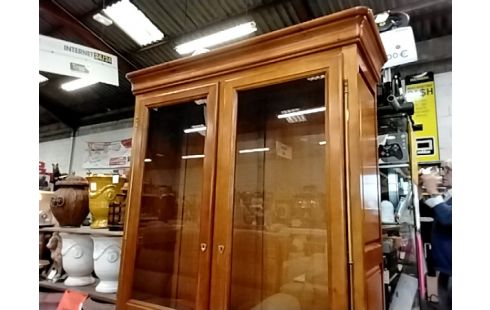 VITRINE BIBLIOTHEQUE 2 PORTES STYLE LP CLE