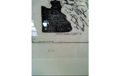 RADIERUNG SANDRO CHIA <MÖNCHENGLADBACH I> 1981