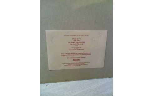 KUNSTDRUCK <P. KLEE> DIE GÄRTNERIN ABSTRAKT