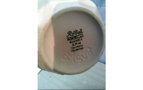 VASE WEISS <KPM> +HENKEL KLEIN