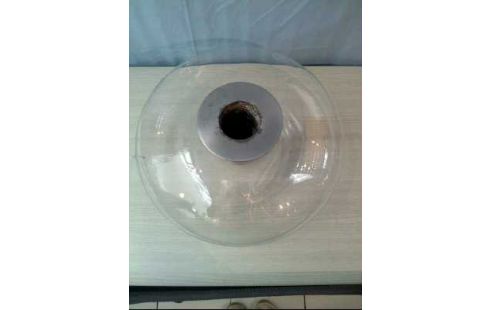 VASE GLAS BAUCHIG RUND METALL EINLASSUNG