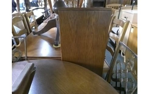 TABLE RONDE BOIS AVEC 1 ALLONGE