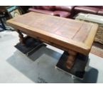 TABLE BASSE GARNIER BOIS BRIQUE ROUGE 1T