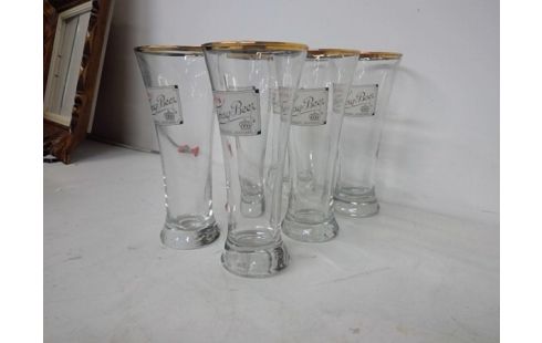 BIERGLAZEN TUBORG VINTAGE, 6 STUKS