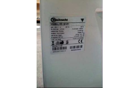 KÜHLSCHRANK BAUKNECHT <KDI-1912A> WEISS