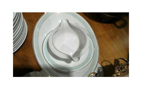 SERVICIO DE MESA LIMOGES AZUL VERDE