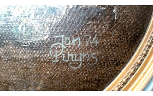 GEMÃLDE OVAL GEWIDMET