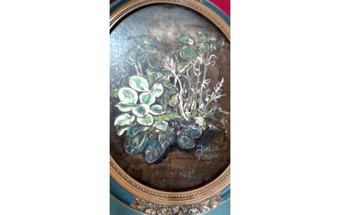 GEMÃLDE OVAL GEWIDMET