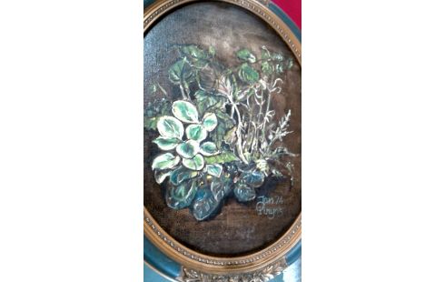 GEMÃLDE OVAL GEWIDMET