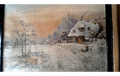 SCHILDERIJ WINTER