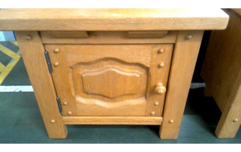 CHEVET L UNITE RUSTIQUE MASSIF CHENE 1 PORTE