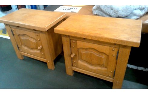 CHEVET L UNITE RUSTIQUE MASSIF CHENE 1 PORTE