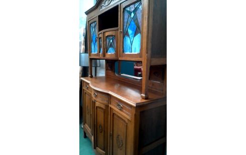 ANRICHTE. ART DECO. EIS BLEI EICHE 3 SCHUBLADEN