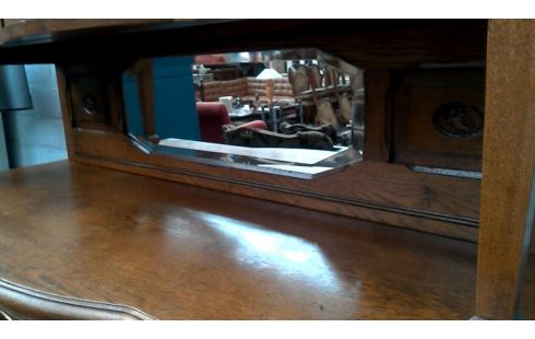 ANRICHTE. ART DECO. EIS BLEI EICHE 3 SCHUBLADEN