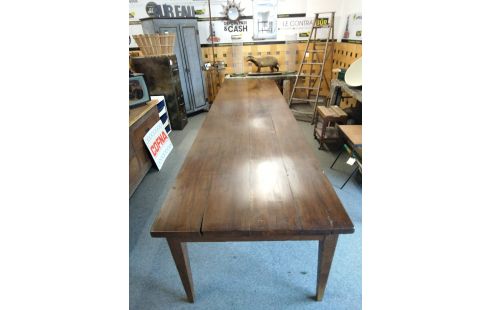 TABLE DRAPIER CHENE PIEDS GAINE 3.80M