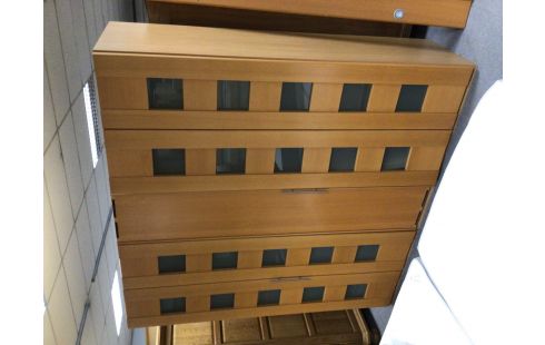 GARDE ROBES COULEUR HETRE 5 PORTES EN ETAT