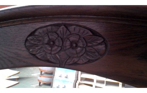 MIROIR ART DECO. BISAUTE GLACE CHENE