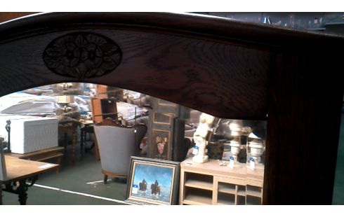 MIROIR ART DECO. BISAUTE GLACE CHENE