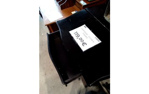 COMMODE NOIRE 3 TIROIRS